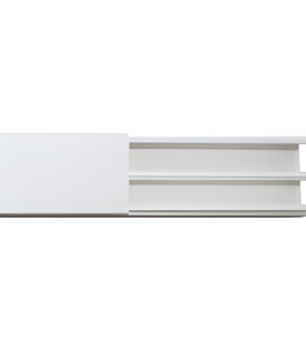 Canaleta en color blanco de PVC auto extinguible, 35 x 17, tramo de 2.5m (5301-01250)