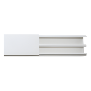 Canaleta en color blanco de PVC auto extinguible, 35 x 17, tramo de 2.5m (5301-01250)