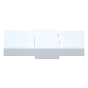 Pieza de unión color blanco de PVC auto extinguible, para canaleta PT48 (6180-01002)