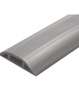Canaleta flexible color gris de PVC auto extinguible tramo de 2.5m (9300-01253)
