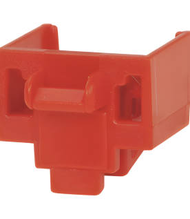Kit de 10 Dispositivos para Bloquear Puertos Jack RJ45, Color Rojo, Incluye Llave de Extracción