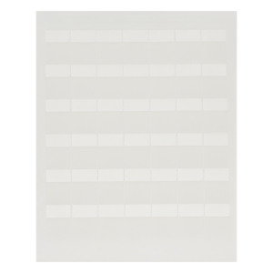 Paquete de Hojas con 2500 Etiquetas de Identificación Auto-Laminadas para Impresora Láser/Inyección de Tinta, para Cables de 4.1 a 8.1 mm de Diámetro (10 - 6 AWG), Color Blanco