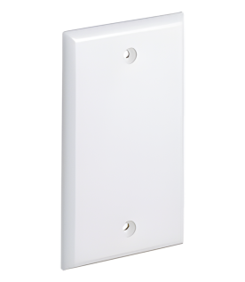 Placa de Pared Ciega Universal, Color Blanco
