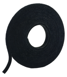 Rollo de Cinta de Contacto, de 75 Pies (22.9m) de Largo, 19.1 mm de Ancho, Color Negro