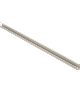 Canaleta LD5 de PVC rígido, con cinta adhesiva para instalación sin herramientas, 26 x 15 x 1828.8 mm, Color Blanco Mate