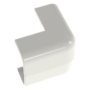 Esquinero exterior, para uso con canaleta LD5, material ABS, Color Blanco Mate