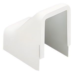Conexión para techo falso/entrada, para uso con canaleta LD10, material ABS, Color Blanco Mate