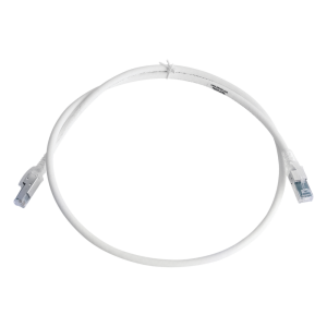 Patch Cord Z-MAX Cat6A S/FTP, CM/LS0H, 0.91 Metros (3 Pies), Color Blanco