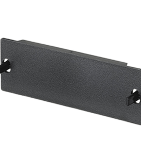 Placa Ciega FAP, Para Reservar Espacio de Uso Futuro en Paneles de Fibra Óptica, Color Negro