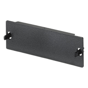Placa Ciega FAP, Para Reservar Espacio de Uso Futuro en Paneles de Fibra Óptica, Color Negro