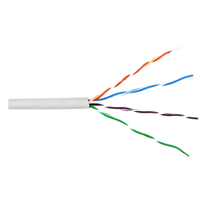 Bobina de Cable de 305 Metros (1000 Pies) UTP Cat6 Riser / Color Blanco / UL, CMR, Probado a 350 Mhz / Para Aplicaciones de CCTV, Redes de Datos, IP Megapixel, Control RS485