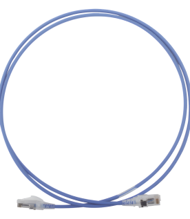 Patch Cord MC6 Modular Cat6 UTP, CM/LS0H, 1.52 Metros (5 Pies), Color Azul, Diámetro Reducido (28AWG)