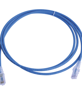 Patch Cord MC6 Modular Cat6 UTP, CM/LS0H, 2.13 Metros (7 Pies), Color Azul, Versión Bulk (Sin Empaque Individual)