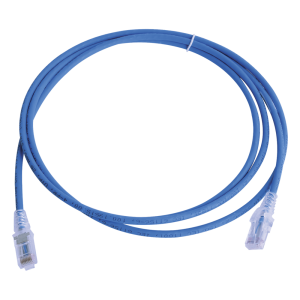 Patch Cord MC6 Modular Cat6 UTP, CM/LS0H, 2.13 Metros (7 Pies), Color Azul, Versión Bulk (Sin Empaque Individual)