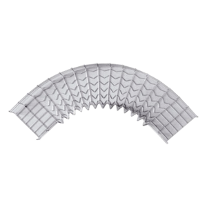 Curva Pre-Fabricada Horizontal de 90° con medidas de 54 mm de Peralte y 200 mm Ancho (54/200 mm)