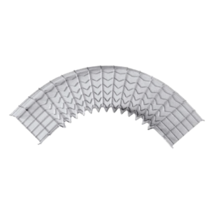 Curva Pre-Fabricada Horizontal de 90° con medidas de 54 mm de Peralte y 150 mm Ancho (54/150 mm)