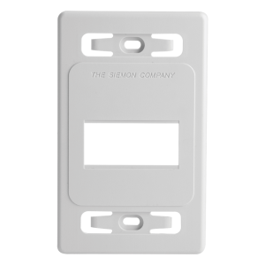 Placa de Pared Modular MAX, de 3 Salidas, Color Blanco, Versión Bulk (Sin Empaque Individual)