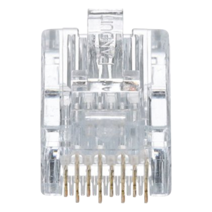 Plug RJ45 Cat5e, Para Cable UTP de Calibres 24-26 AWG, Chapado en Oro de 50 Micras, Paquete de 50 Piezas