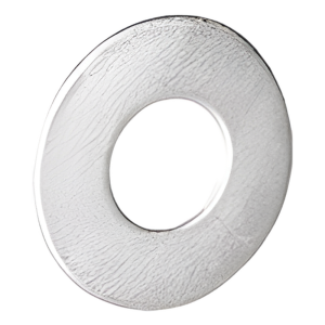 Arandela plana galvanizada de 1/4", acabado Electro Zinc