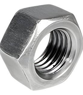 Tuerca Hexagonal de 1/4", con acabado Electro Zinc