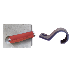 Kit de 8 grapas, 8 taquetes y 8 tornillos para sujetar conductores redondos o tubo en muro (para tubo de 1/2) (2104-07240)