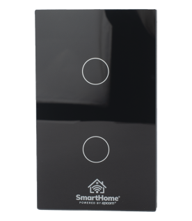 (ZigBee) Apagador switch inalámbrico ZigBee, control de 2 regresos de carga, 110V
