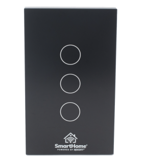 (Wifi) Apagador switch inalámbrico WIFI, control de 3 regresos de carga, 110V