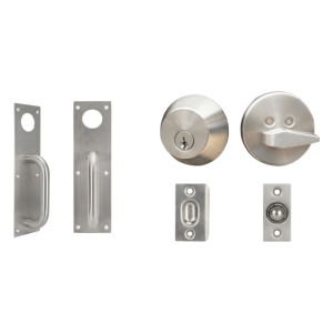 Kit Jaladera / Cerrojo B500P Llave Mariposa / Resbalón Pestillo de Bola Ajustable / Acero Inoxidable y Cromo