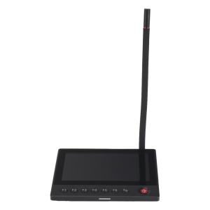 Micrófono IP | No requiere amplificador | 12 VCD | Pantalla Touch 7" | Transmisión en Tiempo Real | Integración con HikCentral Professional
