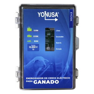 Energizador para Ganado 10,000Volts-2JOULES/ 25,000 metros lineales de protección / Cercas Electrificadas