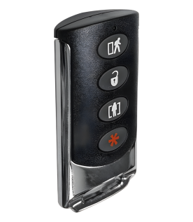 Llavero Remoto Inalámbrico 4 Botones / Uso Rudo / Armado Total/Parcial/Desarmado/Pánico / 345 MHz / Batería 5 Años / Compatible Honeywell y PRO4GLTEM