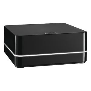 Controlador principal para sistema RA2 Select, administra hasta 100 dispositivos inalámbricos, conexión Ethernet al router y control desde la app de Lutron