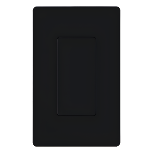 Inserto ciego color negro para cubrir aperturas estilo Designer sin usar en placas de pared Claro, acabado brillante