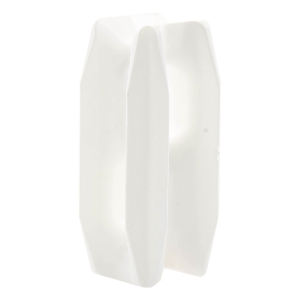 Aislador Blanco de Esquina para Cercos Eléctricos / 18 kV / Resinas Vírgenes / Resistencia 7.5-10.2 kg / Anti UV / 66 mm x 31.6 mm