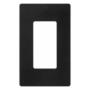 Placa de pared Satin Colors de 1 espacio sin tornillos visibles, acabado satinado color Midnight, para atenuadores e interruptores Lutron Maestro, Diva, Skylark y controles Pico