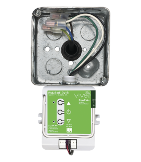 Módulo de atenuación inalámbrico PowPak con control 0-10 V, 8 A, 120/277 V, para balastros y drivers LED, compatible con controles Pico, sensores Radio Powr Savr y hub Vive