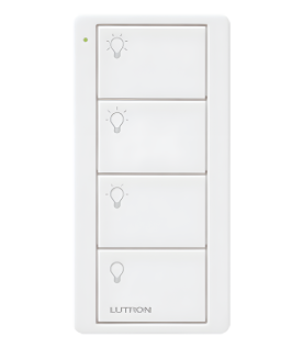 Control remoto inalámbrico Pico de 4 botones para 3 escenas de iluminación y apagado, batería de 10 años, para Caseta Wireless, RA2 Select, RadioRA y HomeWorks