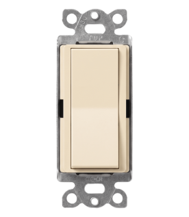 Interruptor unipolar de paleta 15 A, 120-277 V, para iluminación y motores, línea Diva