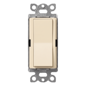 Interruptor unipolar de paleta 15 A, 120-277 V, para iluminación y motores, línea Diva