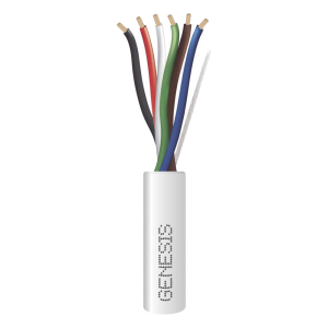 Bobina de 305 m (1000 ft) / Cable para Alarma 6x18 AWG / Plenum / Blanco