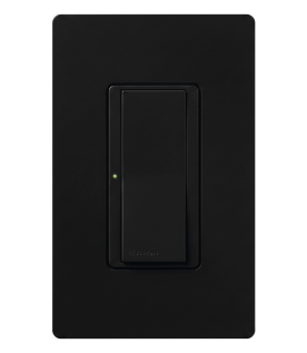 Switch Maestro de un solo polo, hasta 8 A, para multilocación con interruptores complementarios, color negro