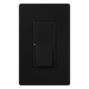 Switch Maestro de un solo polo, hasta 8 A, para multilocación con interruptores complementarios, color negro