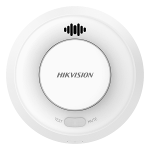 Detector de Humo Interlink con Hub / Doble Tecnología de Sensor de Luz / Alarma Auditiva 85 dB / Batería de Litio 10 Años / Autoverificación / Interconectable 30 Dispositivos / Wi-Fi Hik-Connect