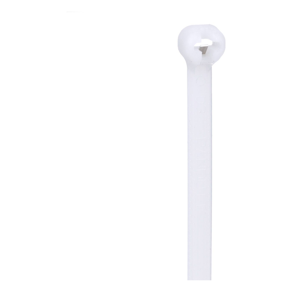 Cincho de Nylon 6.6 Dome-Top® Con Lengüeta de Bloqueo de Acero Inoxidable, 305 mm largo x 4.7mm ancho, Color Natural, Paquete de 100pz - Imagen 2