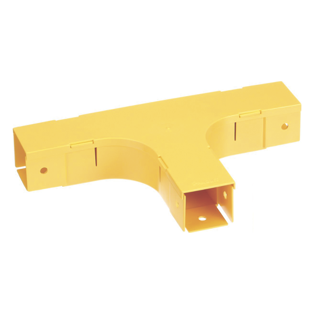 Accesorio en T Horizontal, Con Ángulos a 90º, Para Canaletas FiberRunner™ 2X2, Color Amarillo - Imagen 3