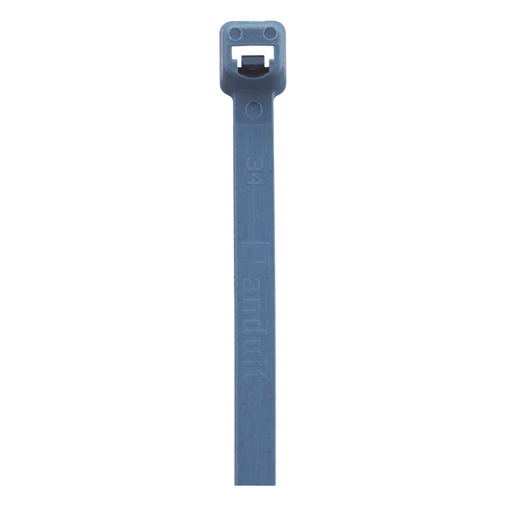 Cincho Pan-Ty™ 203mm Largo x 3.4mm ancho, Intermedio de Nylon 6.6 y Metal Detectable, Color Azul. 100 Piezas. - Imagen 3