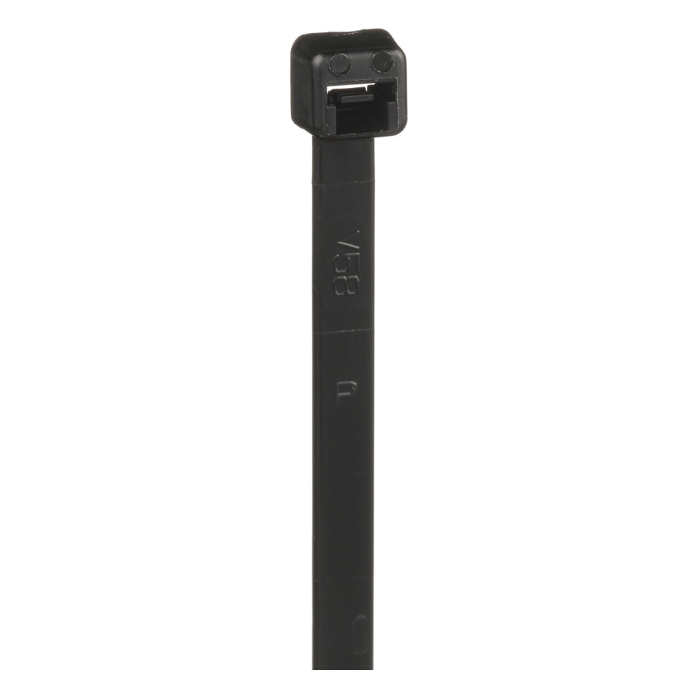 Cincho de Nylon 6.6 de Bloqueo, 188 mm largo x 4.8mm ancho, Color Negro, Exterior Resistente a Rayos UV, Paquete de 1000pz - Imagen 2