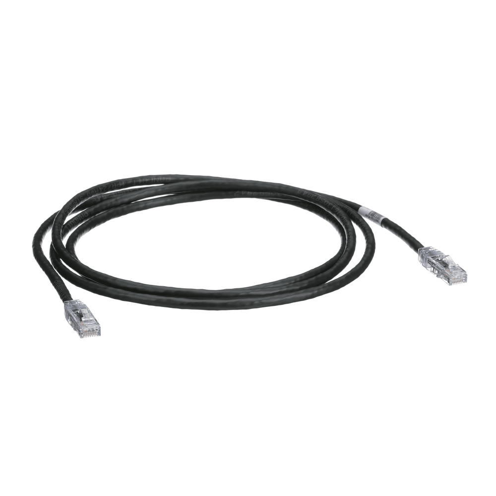Cable de Parcheo TX6, UTP Cat6, 24 AWG, CM, Color Negro, 2.13 Metros (7 Pies) - Imagen 3