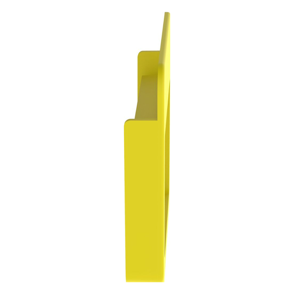 Tapa Final Para Canaletas FiberRunner™ 4x4, de Instalación a Presión, Color Amarillo - Imagen 4