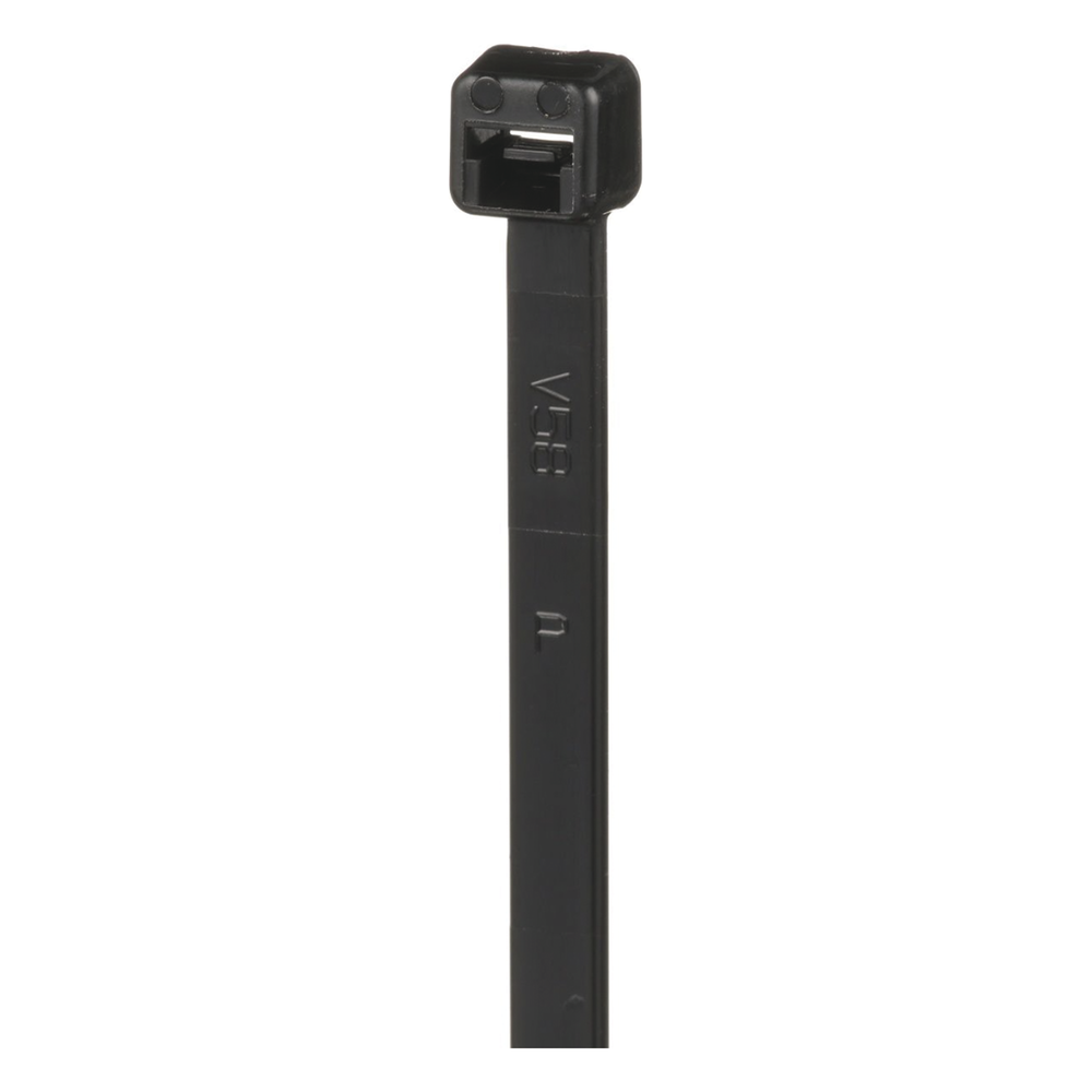 Cincho de Nylon 6.6 de Bloqueo, 188 mm largo x 4.8mm ancho, Color Negro, Exterior Resistente a Rayos UV, Paquete de 1000pz - Imagen 3